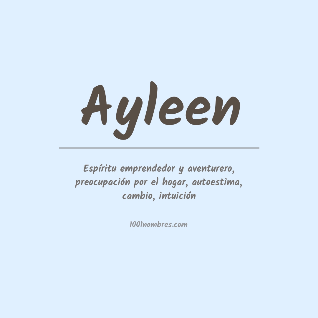 Significado del nombre Ayleen