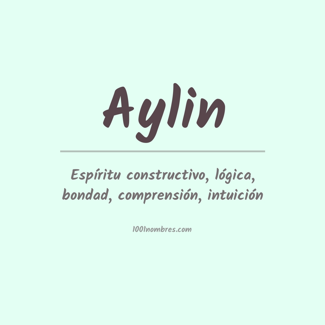 Significado del nombre Aylin