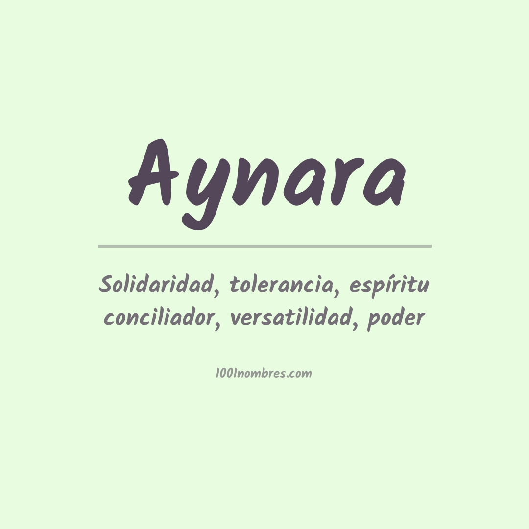 Significado del nombre Aynara