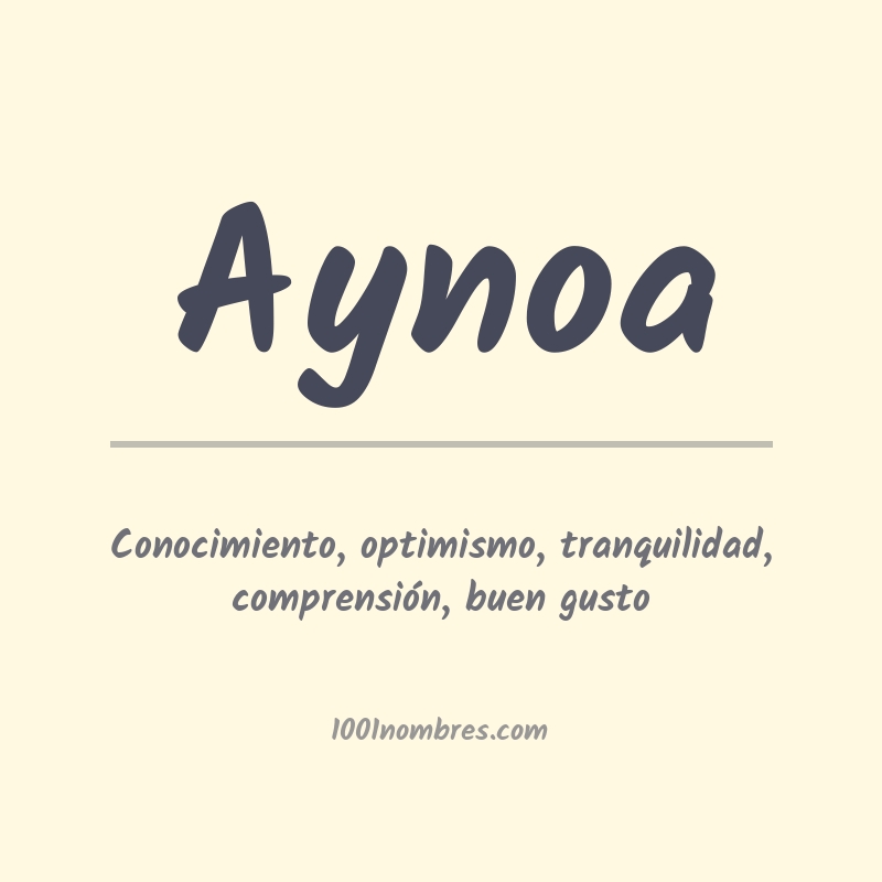 Significado del nombre Aynoa