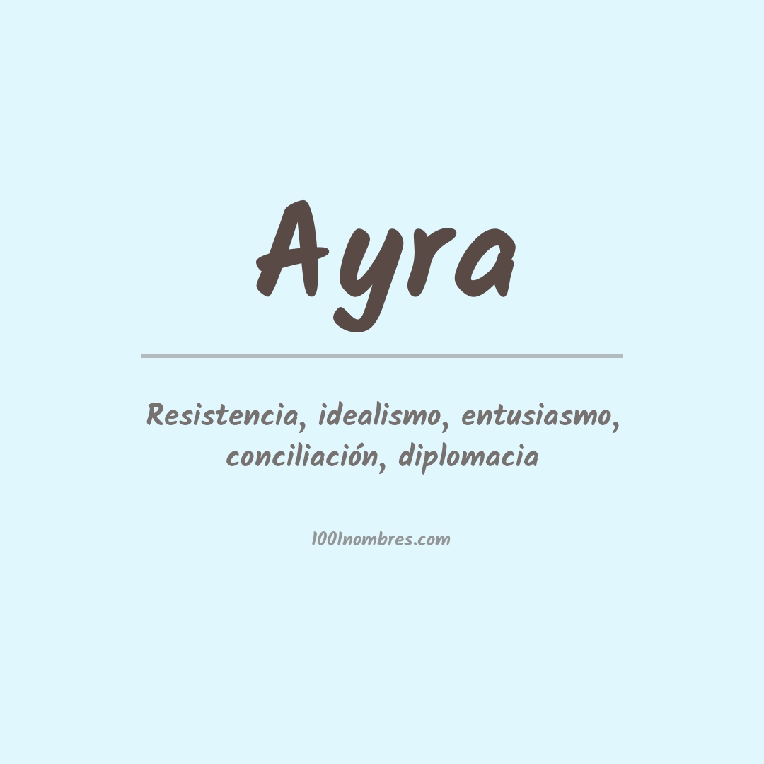 Significado del nombre Ayra