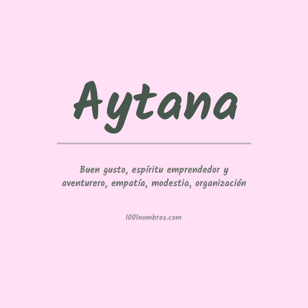 Significado del nombre Aytana