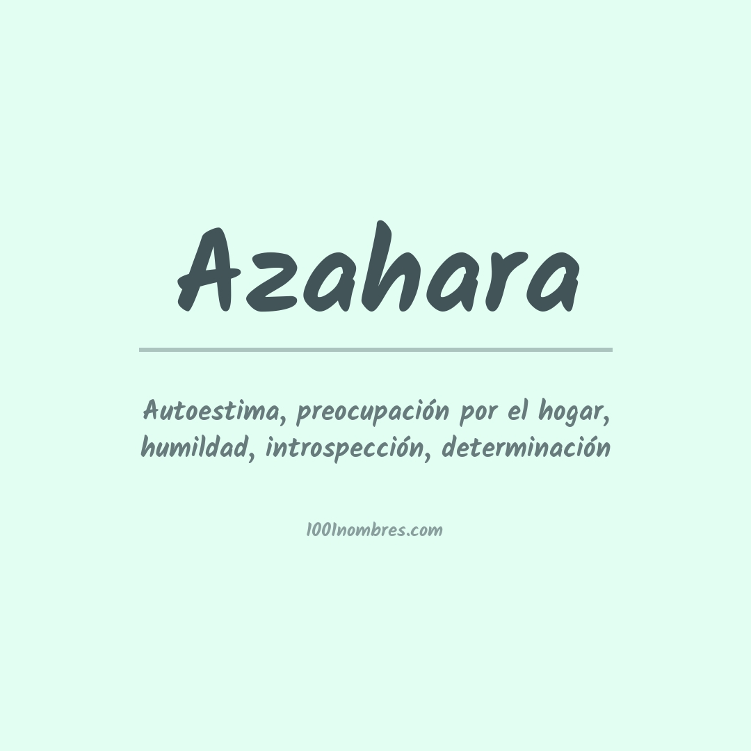 Significado del nombre Azahara