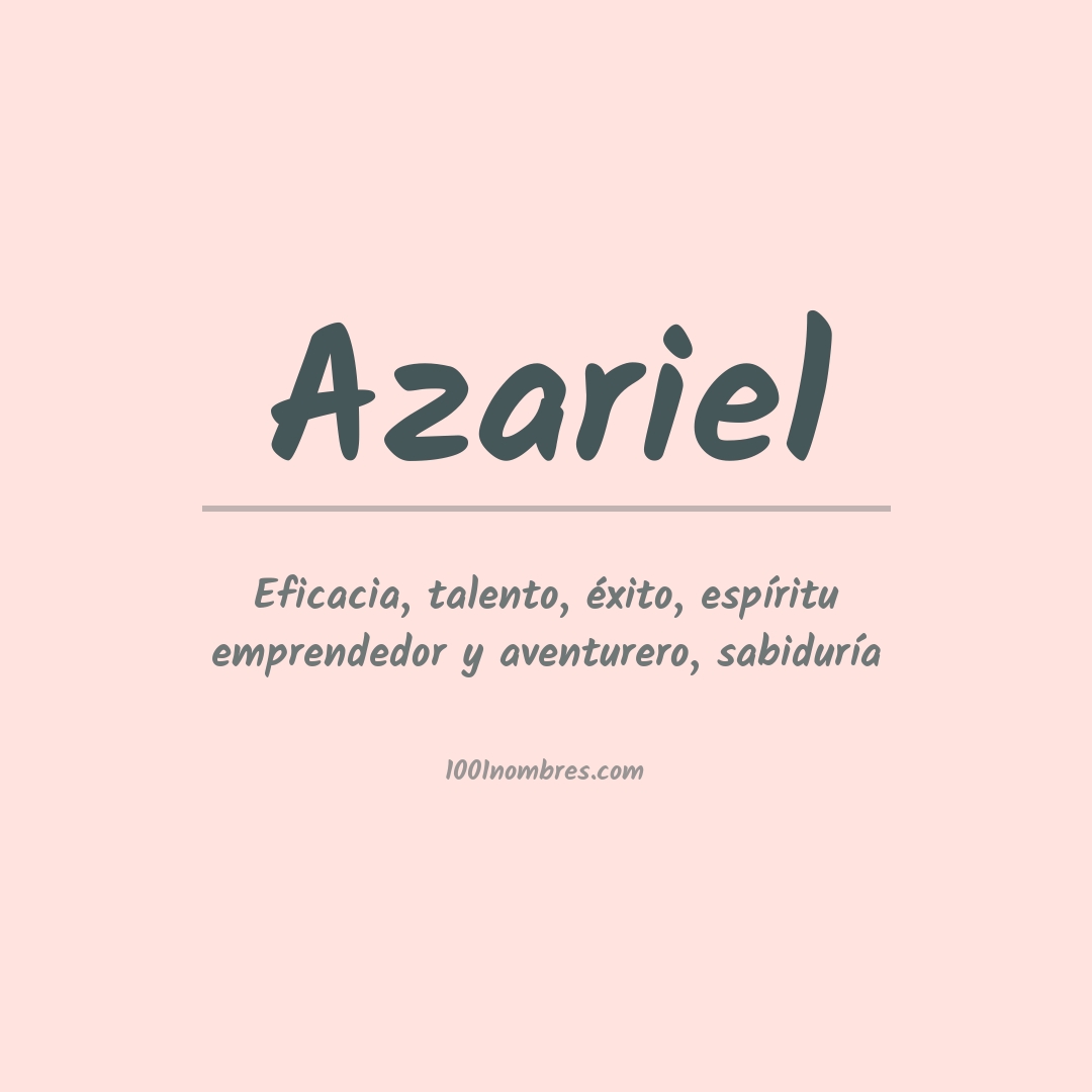 Significado del nombre Azariel