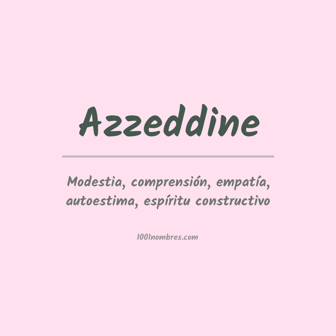 Significado del nombre Azzeddine