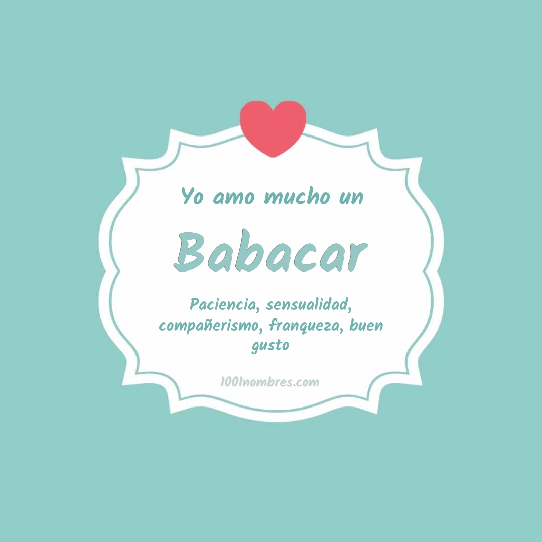 Yo amo mucho Babacar Yo amo mucho Babacar