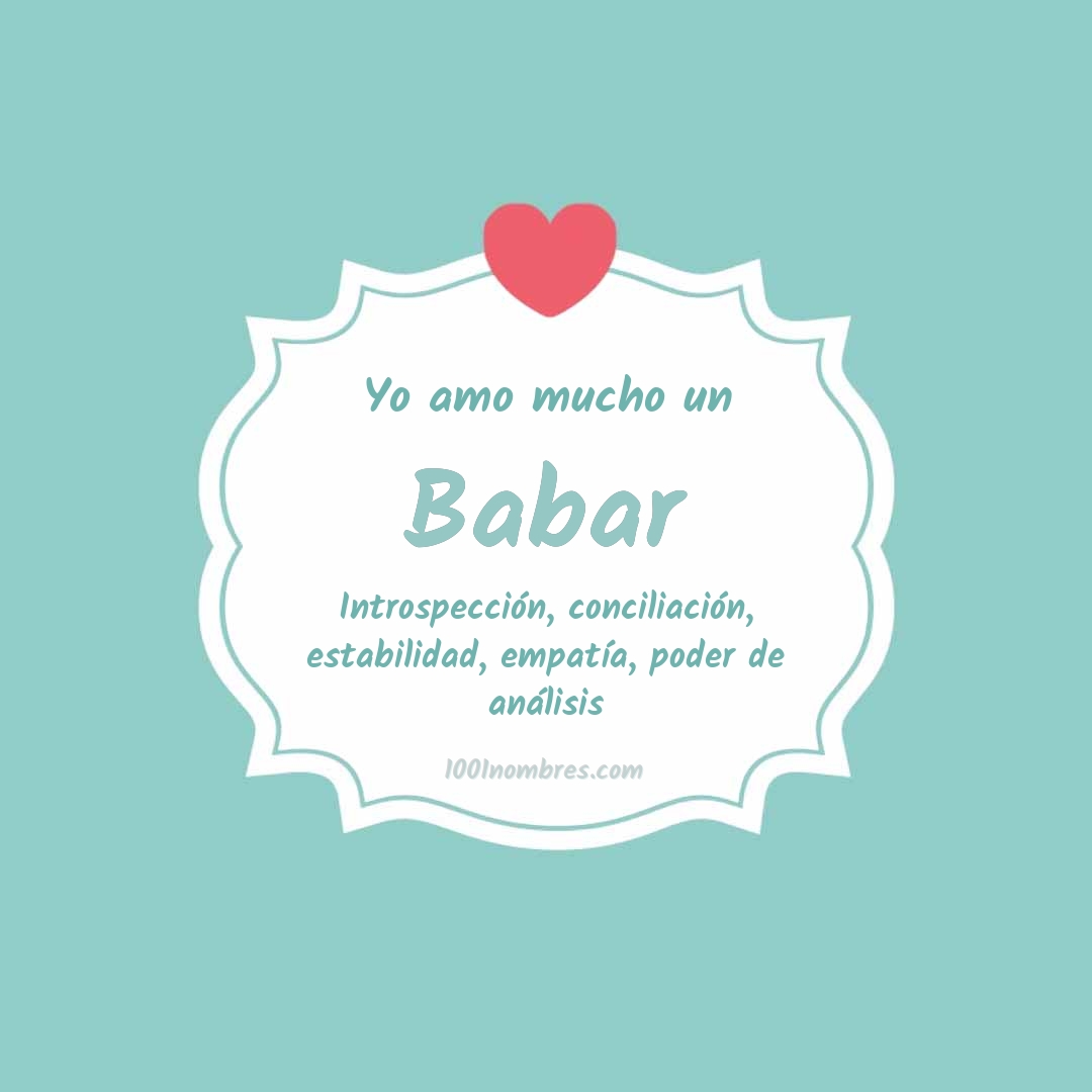 Yo amo mucho Babar