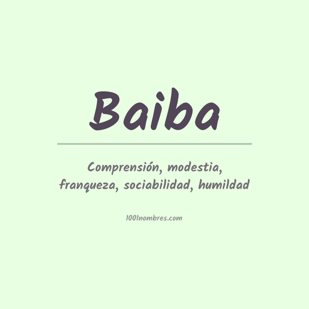 Significado del nombre Baiba Significado del nombre Baiba
