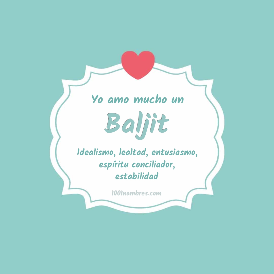 Yo amo mucho Baljit