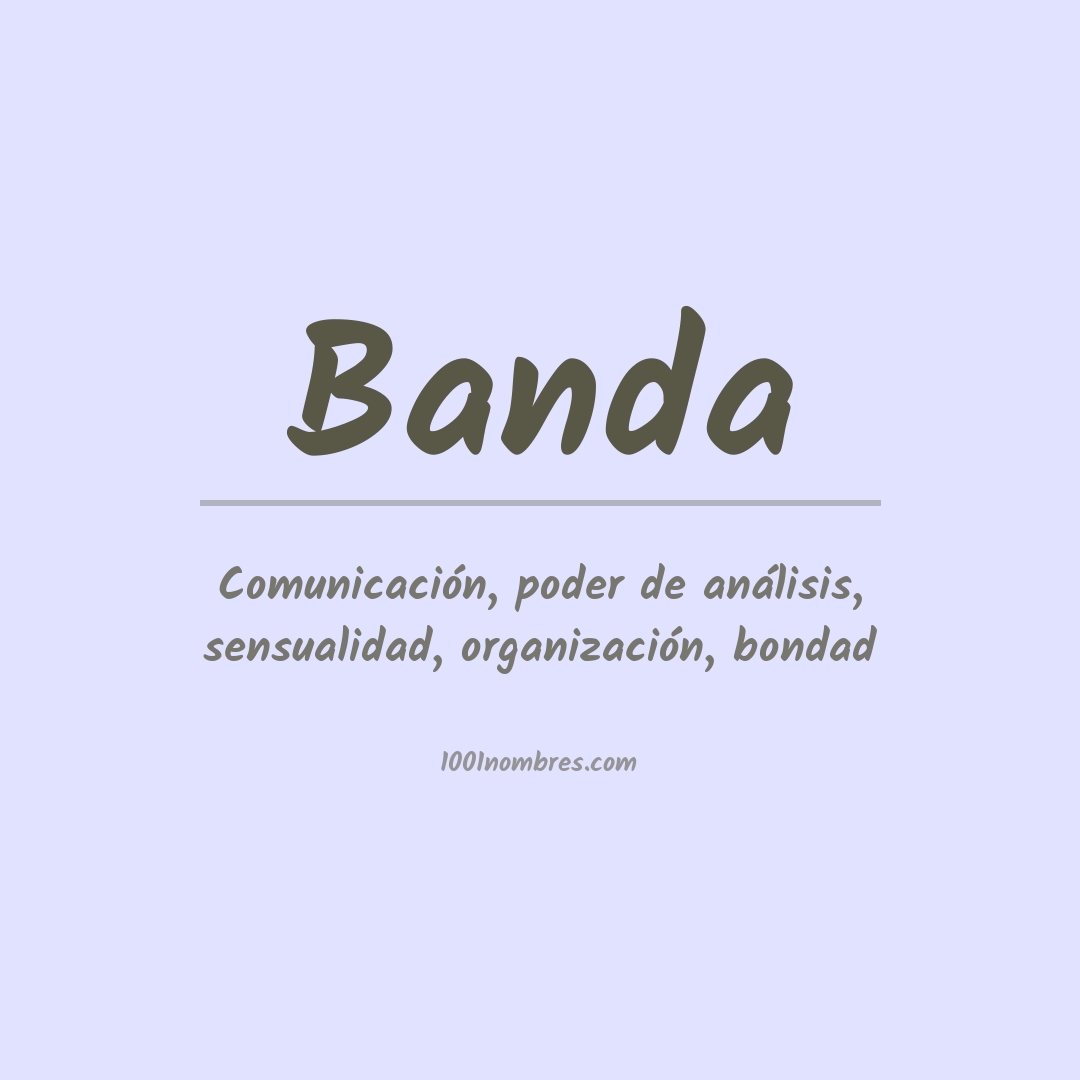 Significado del nombre Banda