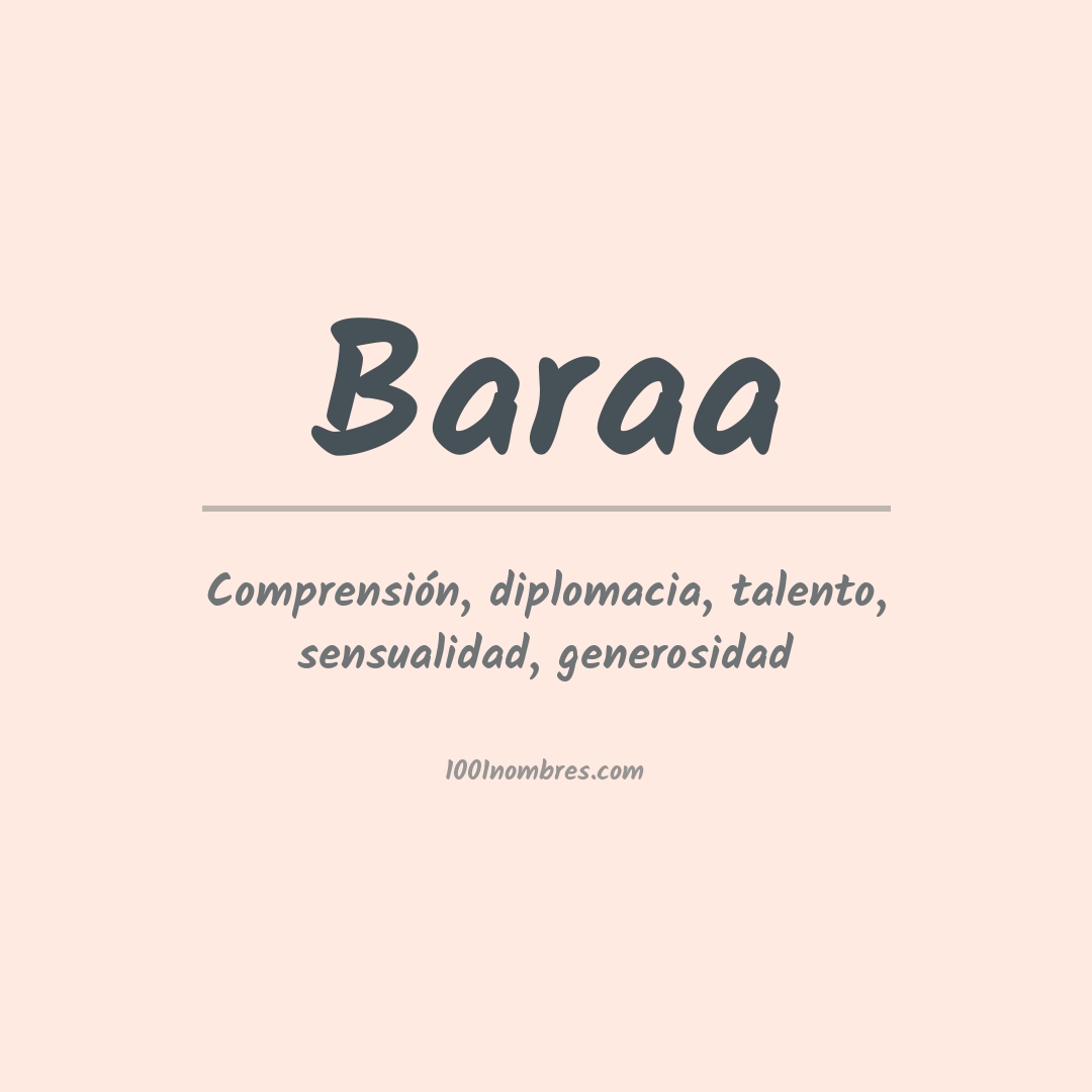 Significado del nombre Baraa Significado del nombre Baraa