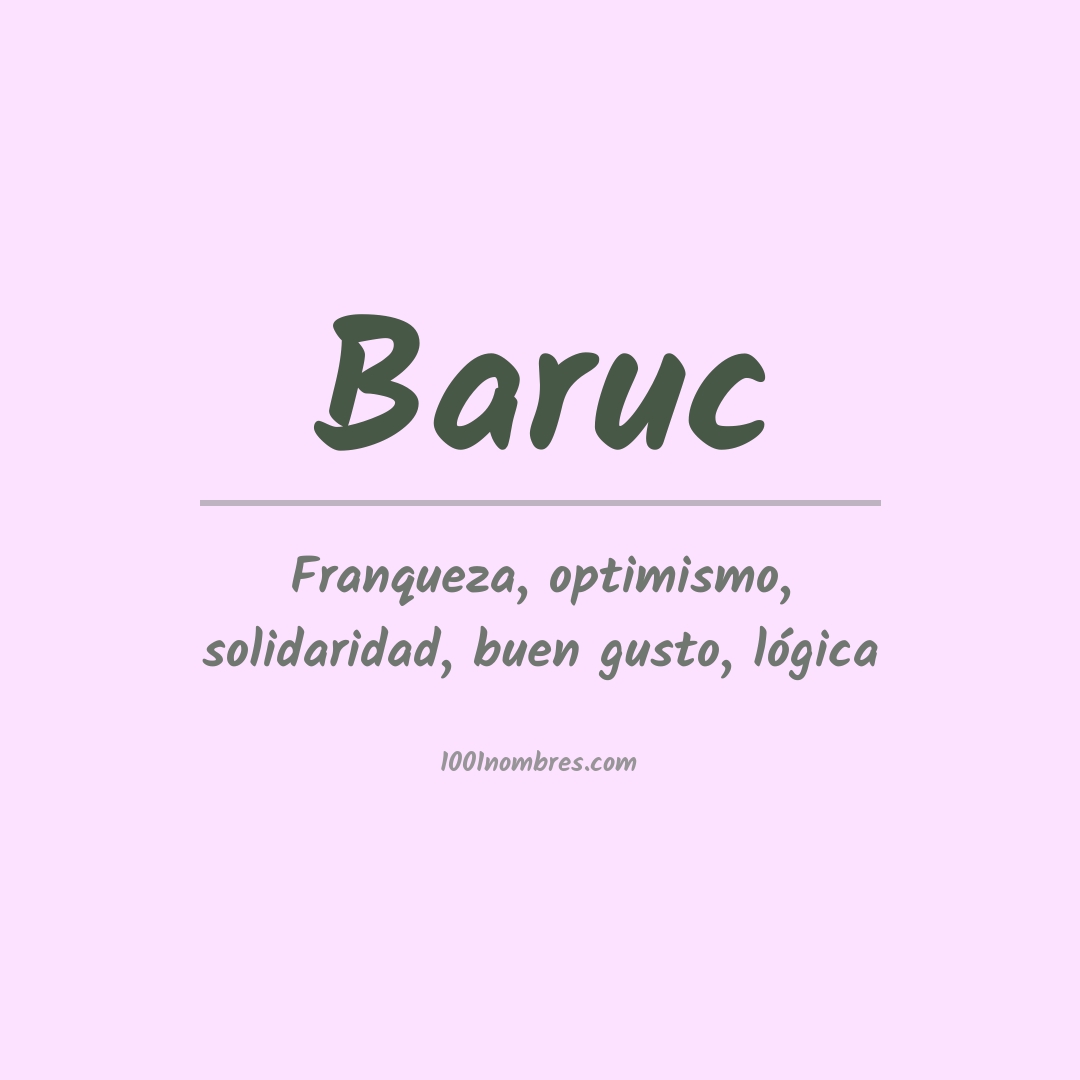 Significado del nombre Baruc