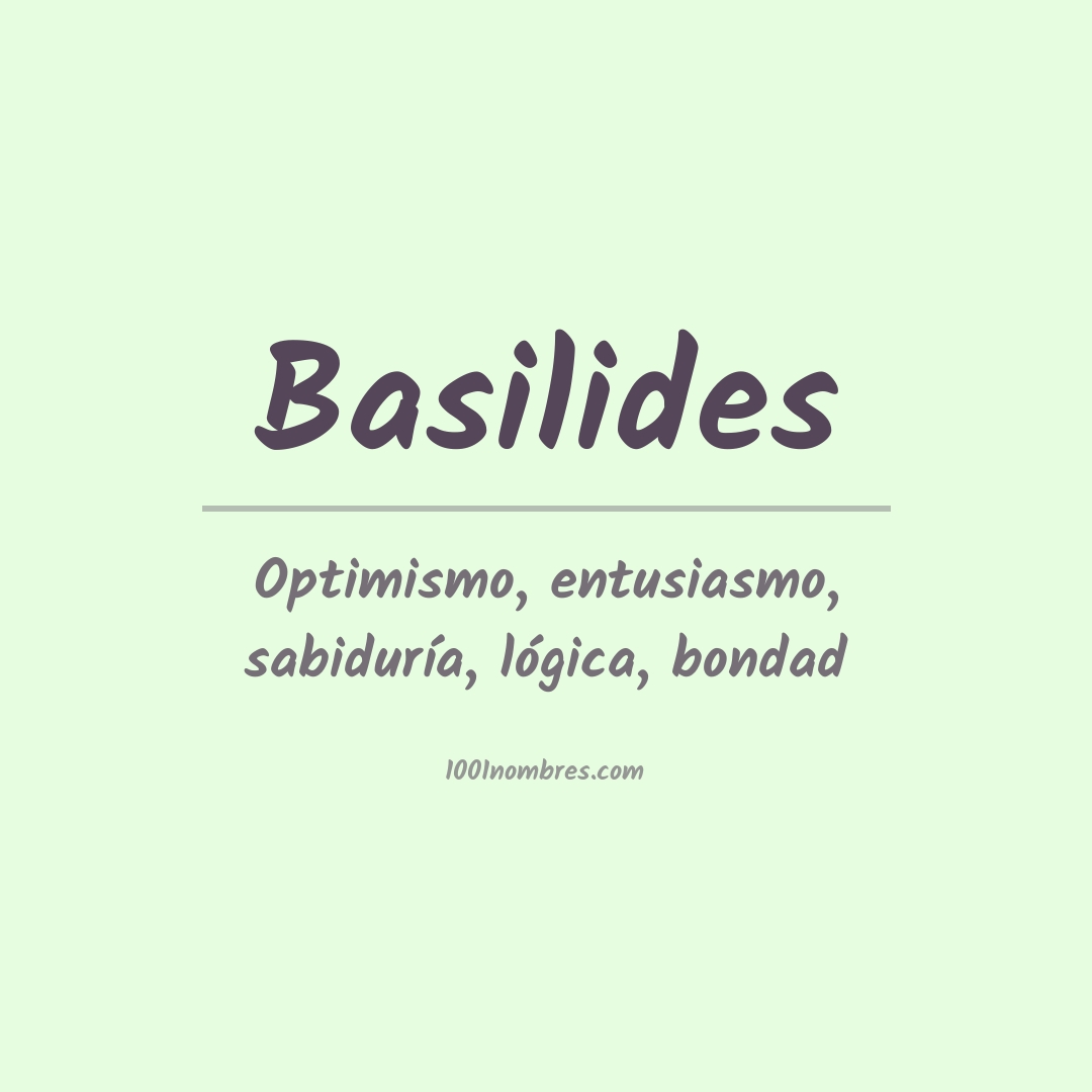 Significado del nombre Basilides
