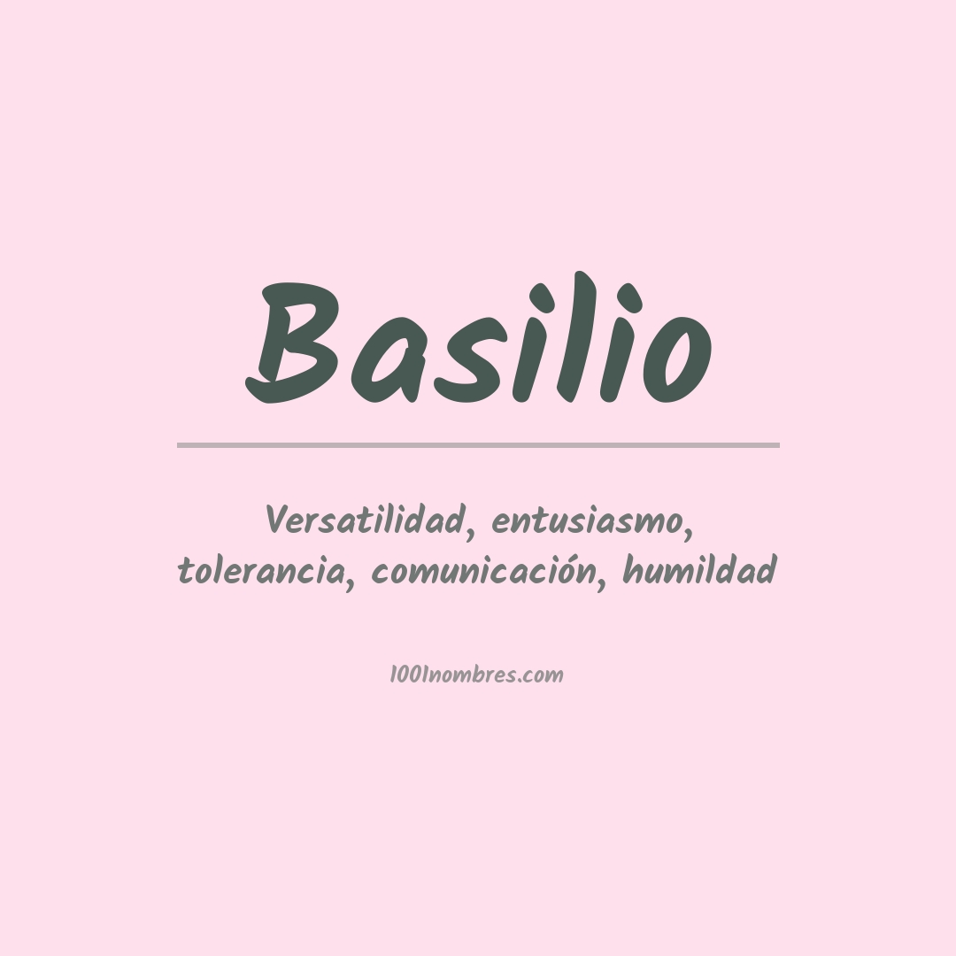 Significado del nombre Basilio
