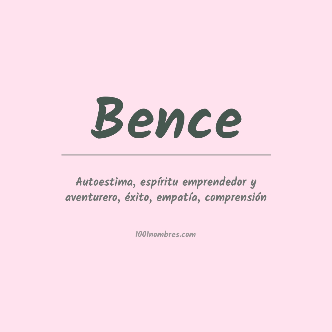 Significado del nombre Bence