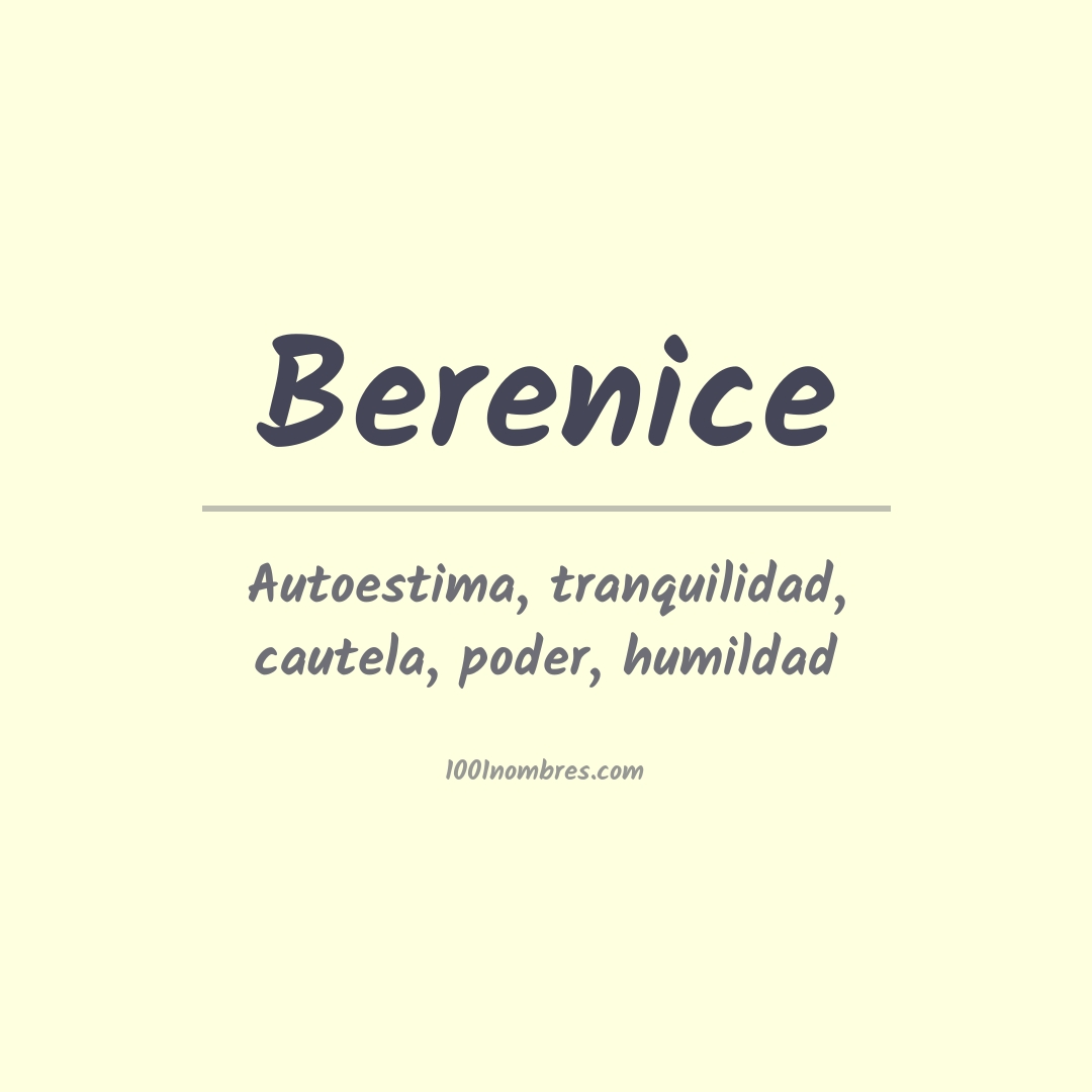 Significado del nombre Berenice
