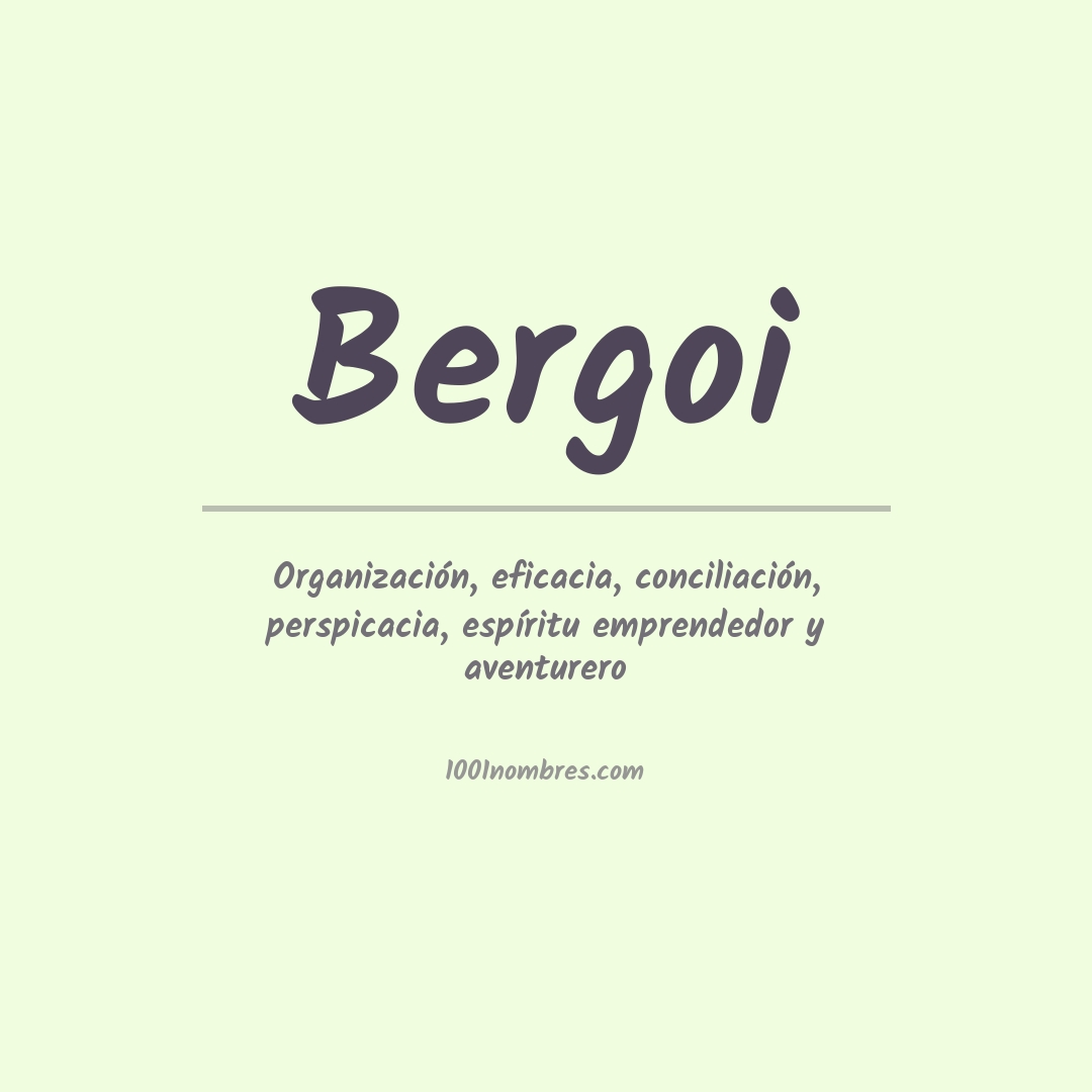 Significado del nombre Bergoi