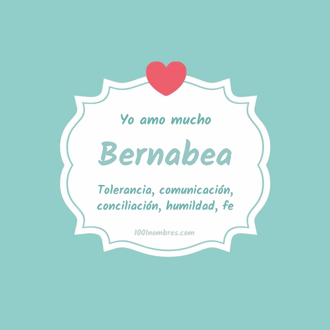 Yo amo mucho Bernabea