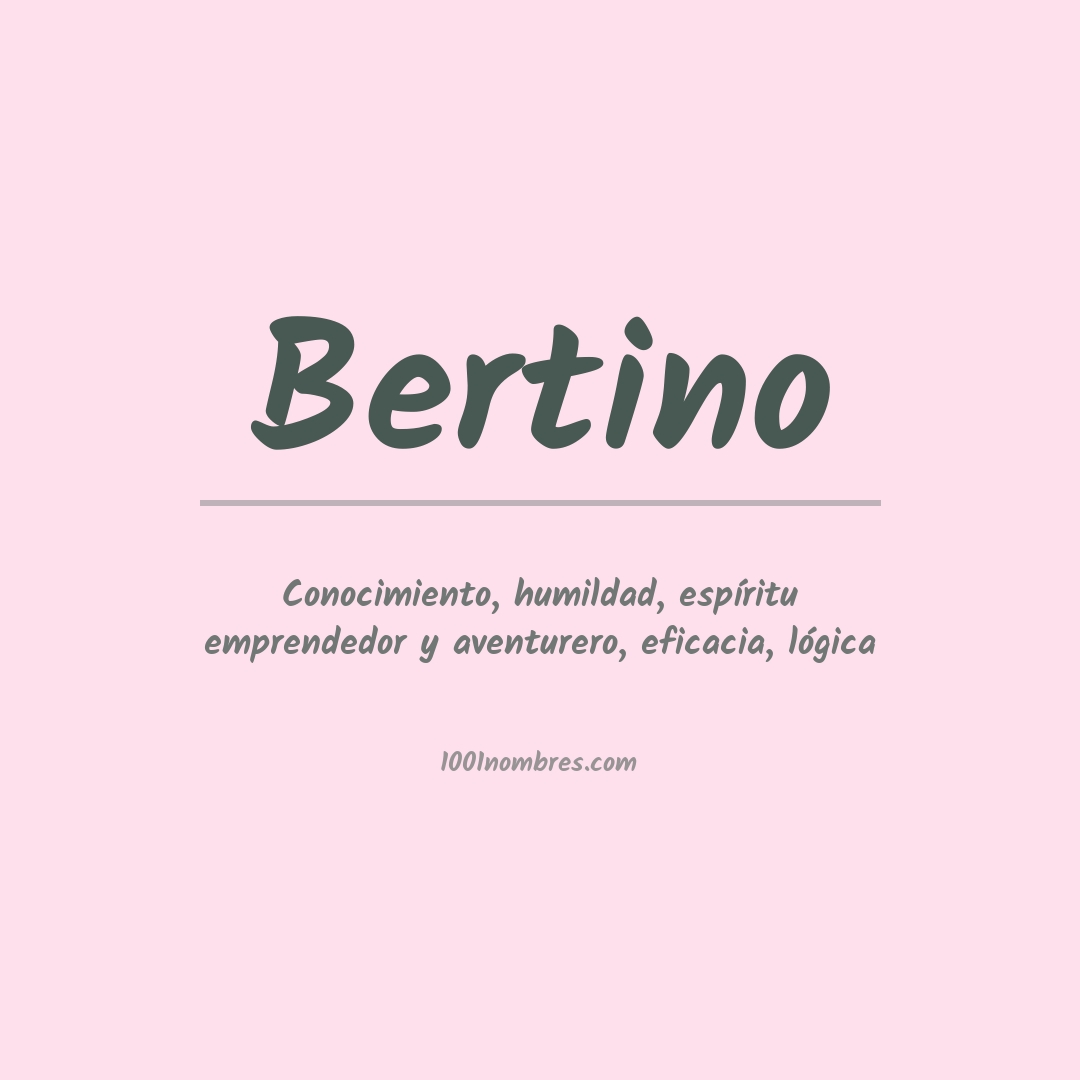 Significado del nombre Bertino