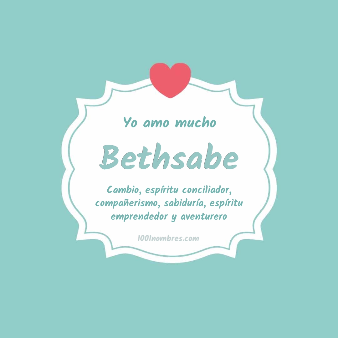 Yo amo mucho Bethsabe Yo amo mucho Bethsabe