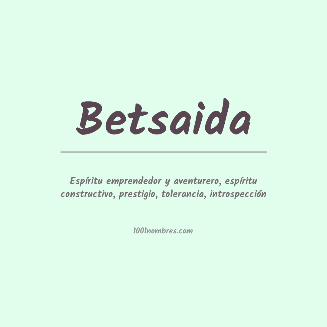 Significado del nombre Betsaida