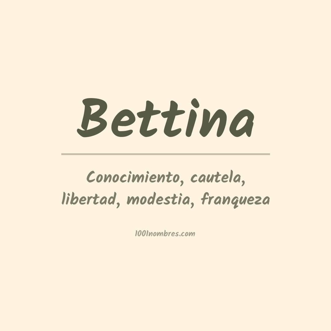Significado del nombre Bettina