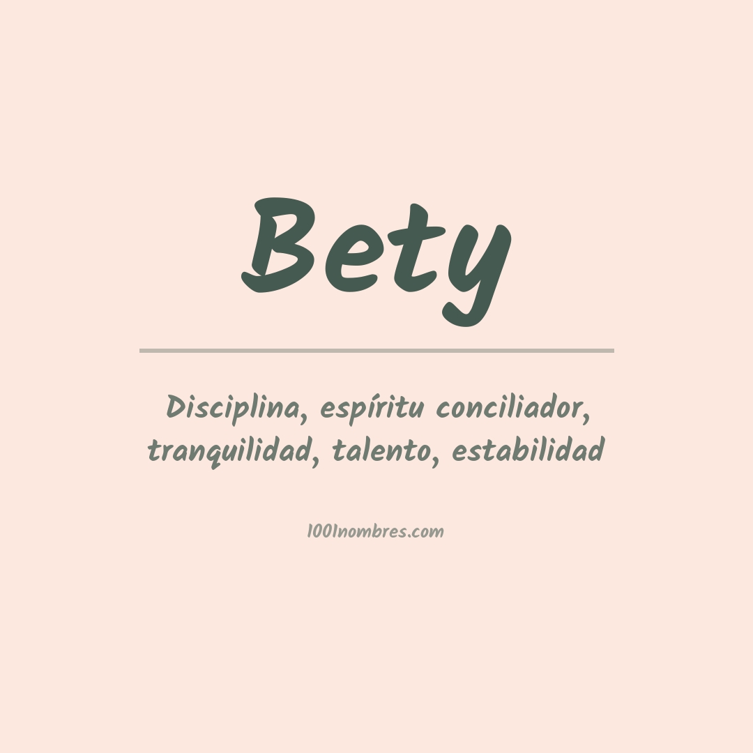 Significado del nombre Bety