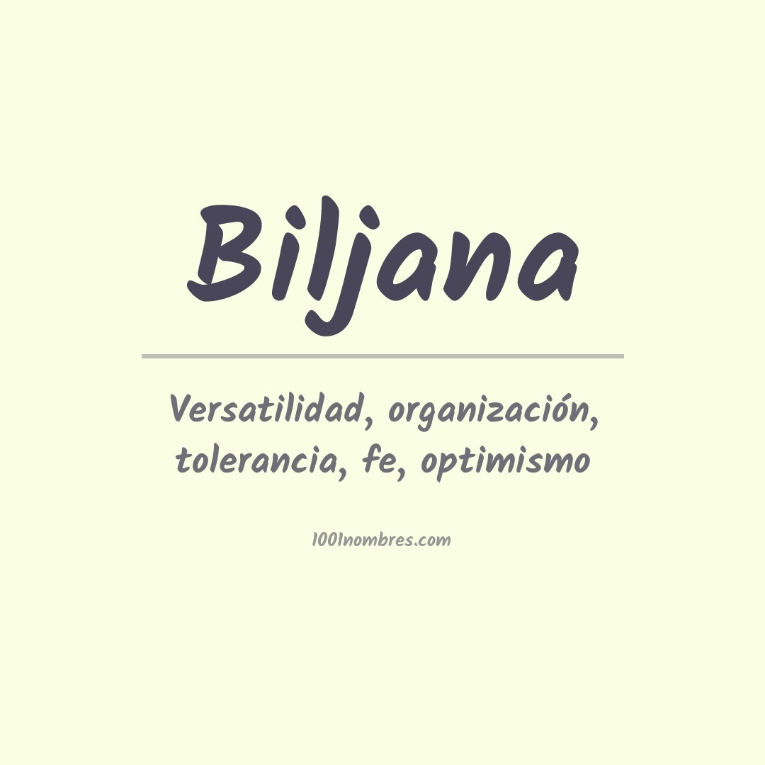 Significado del nombre Biljana