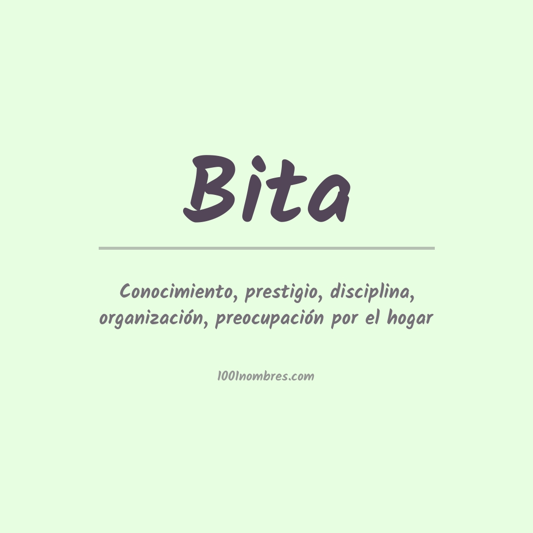 Significado del nombre Bita