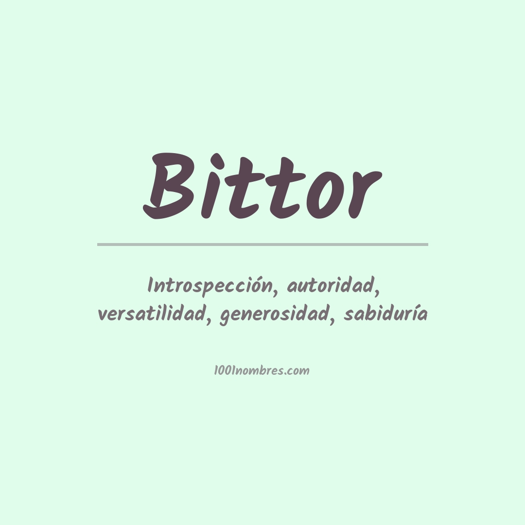 Significado del nombre Bittor Significado del nombre Bittor
