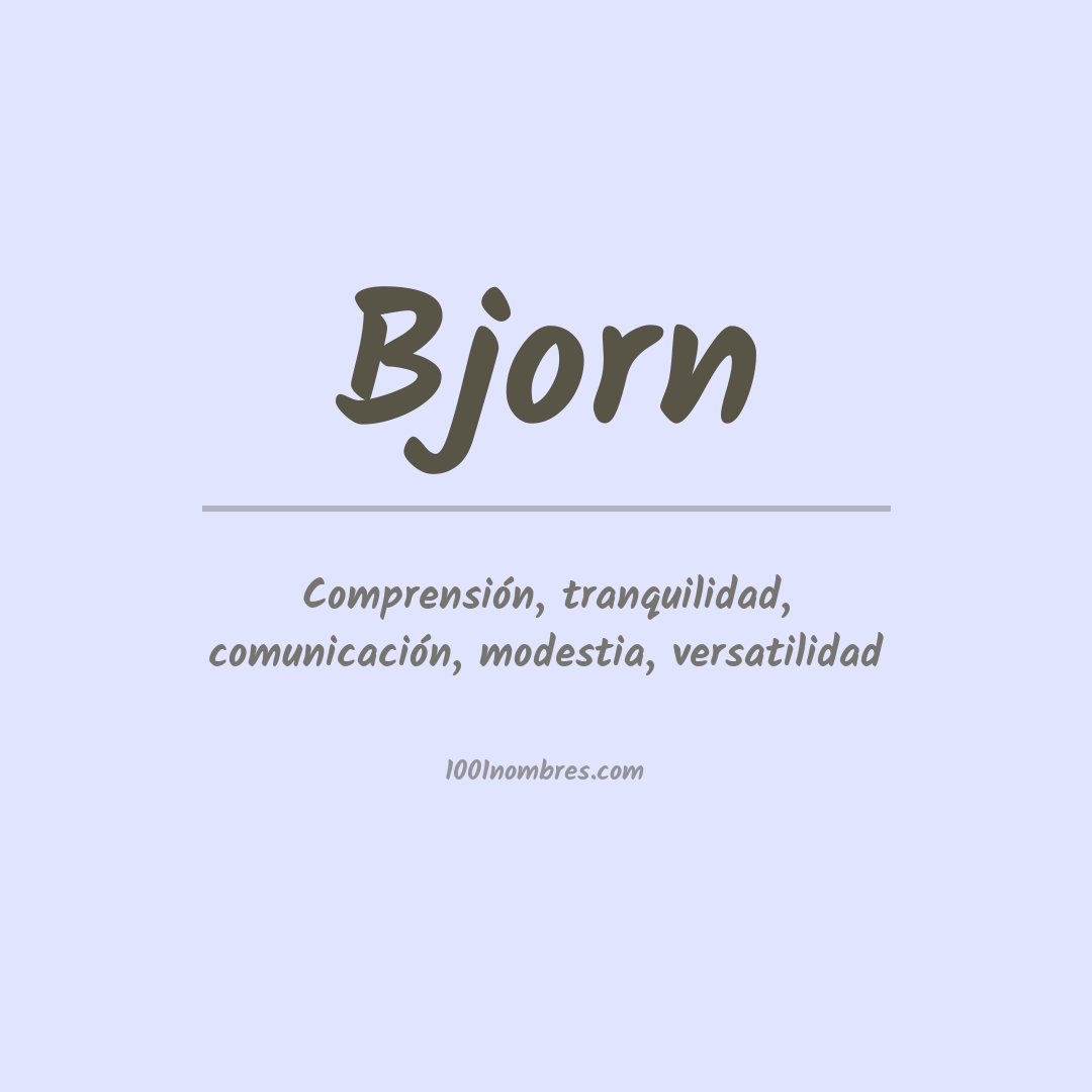 Significado del nombre Bjorn