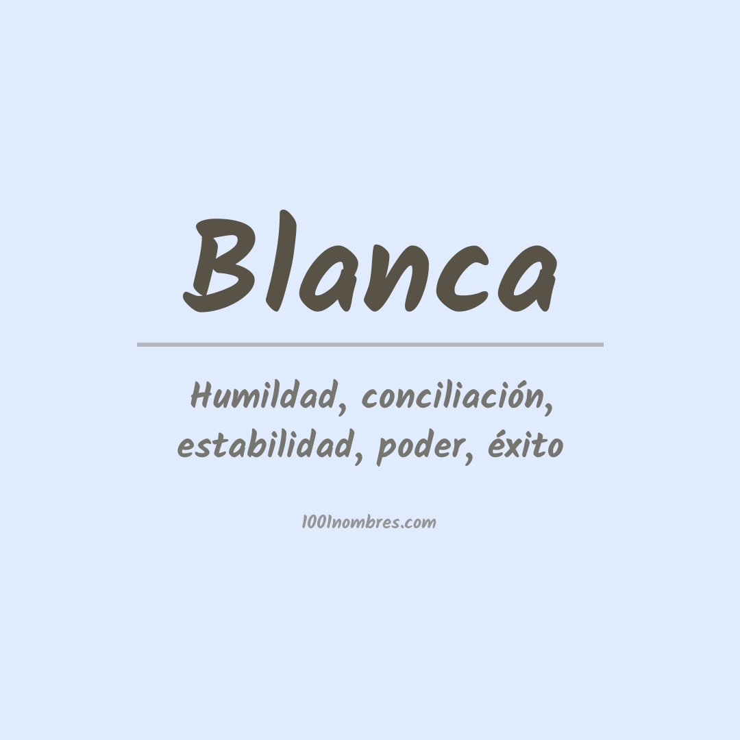 Significado do nome Blanca