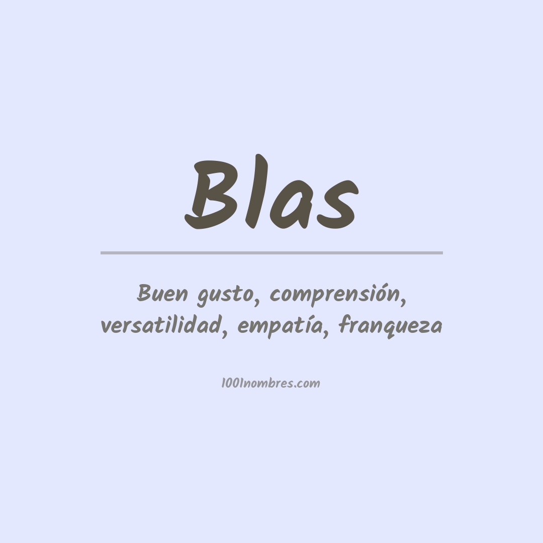 Significado del nombre Blas