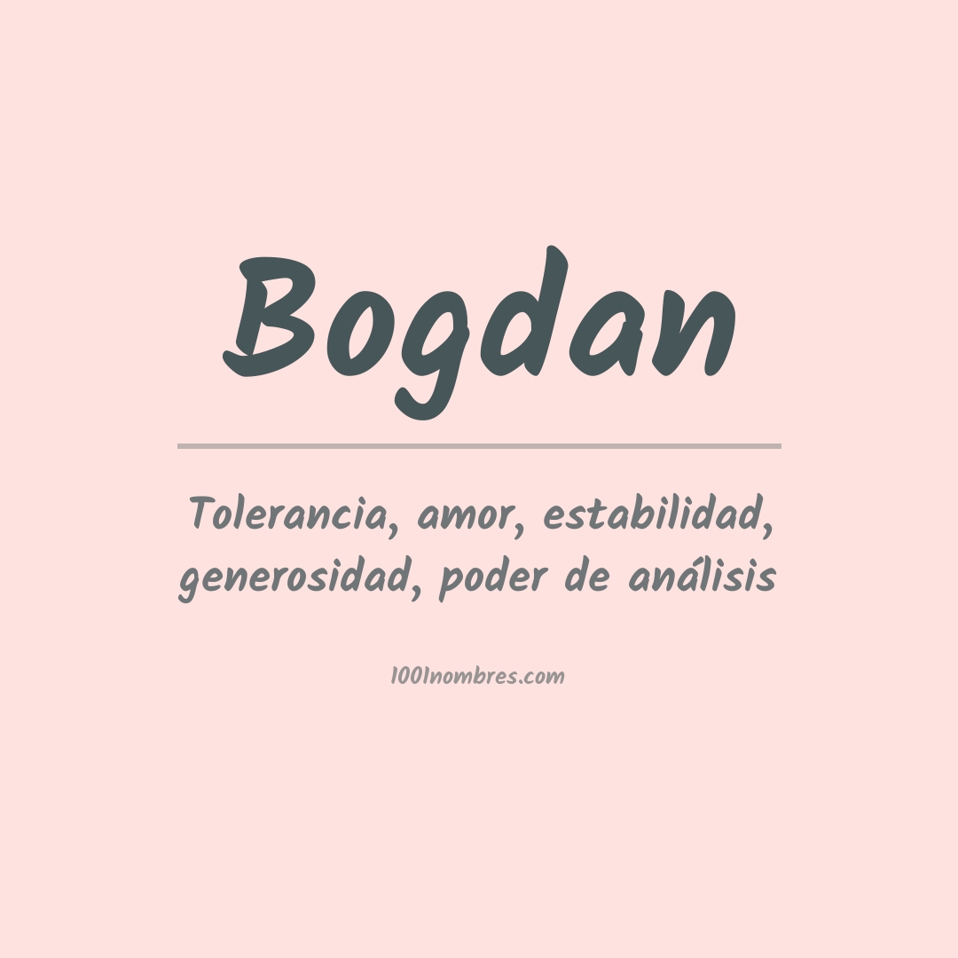 Significado del nombre Bogdan