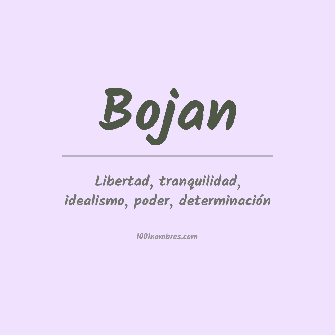 Significado del nombre Bojan Significado del nombre Bojan