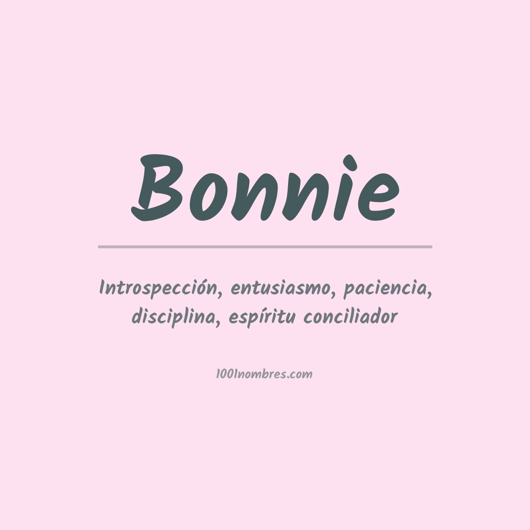 Significado del nombre Bonnie