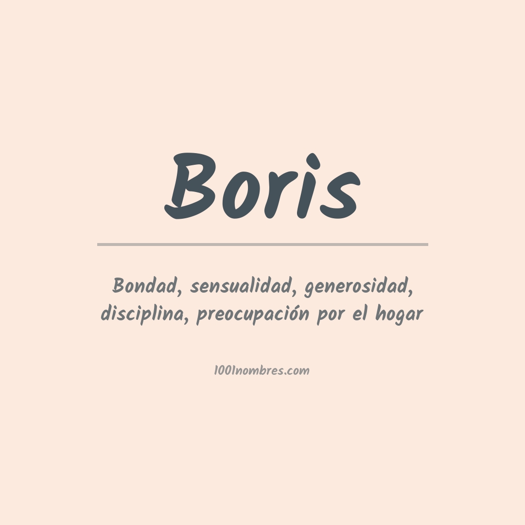 Significado del nombre Boris