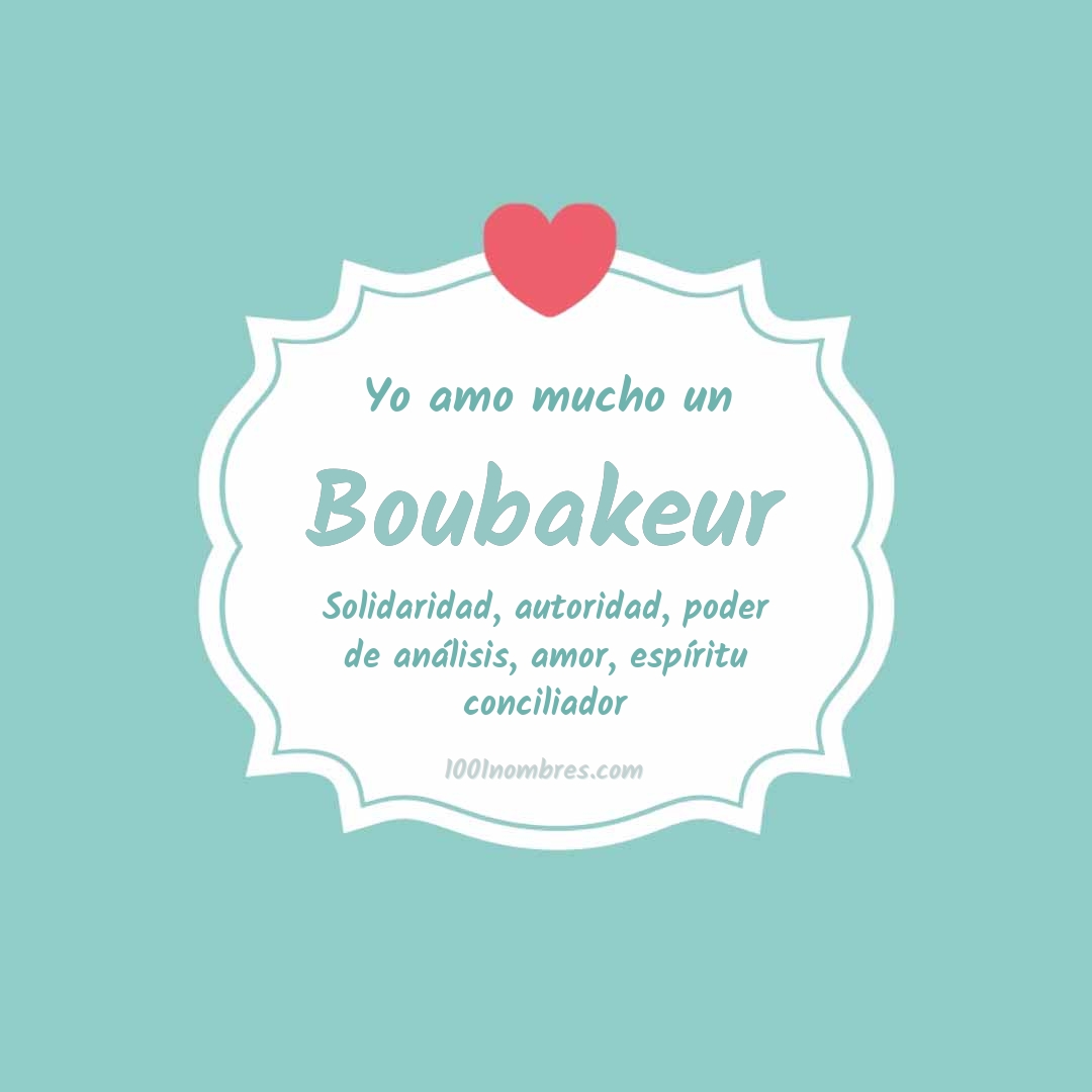 Yo amo mucho Boubakeur