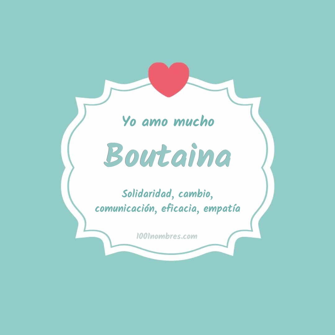 Yo amo mucho Boutaina Yo amo mucho Boutaina