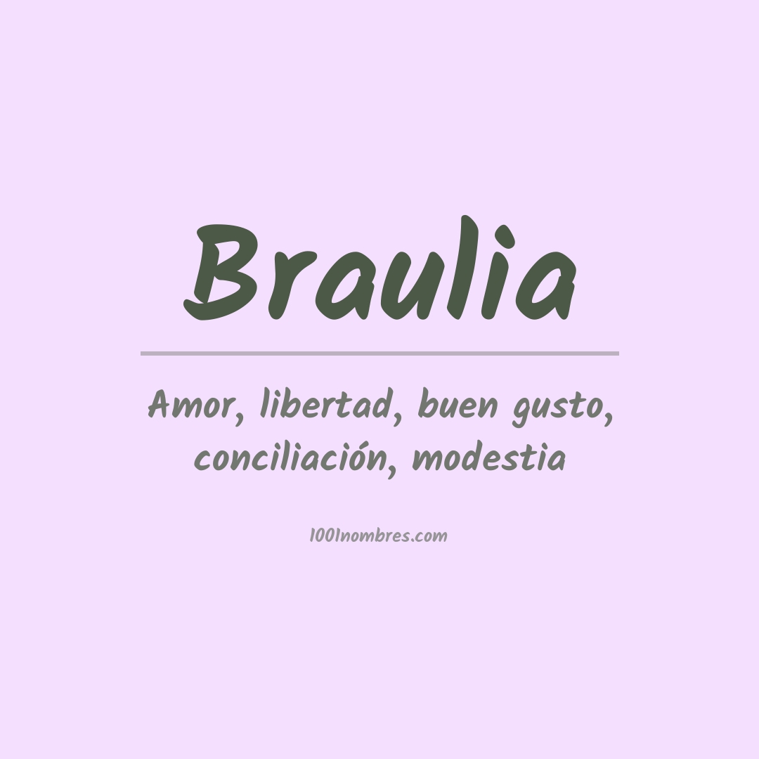 Significado del nombre Braulia Significado del nombre Braulia