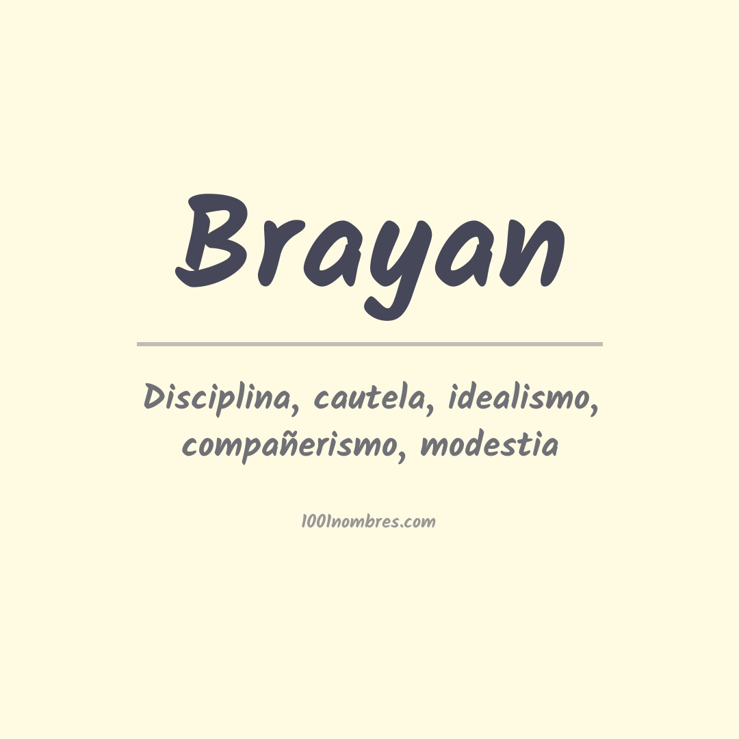 Significado del nombre Brayan