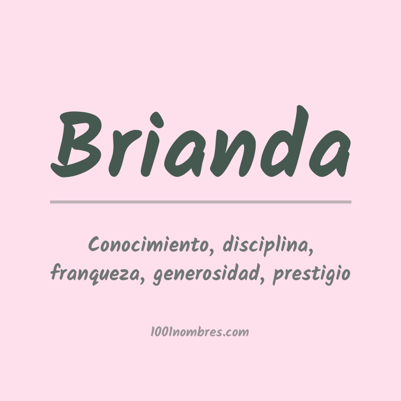 Significado del nombre Brianda