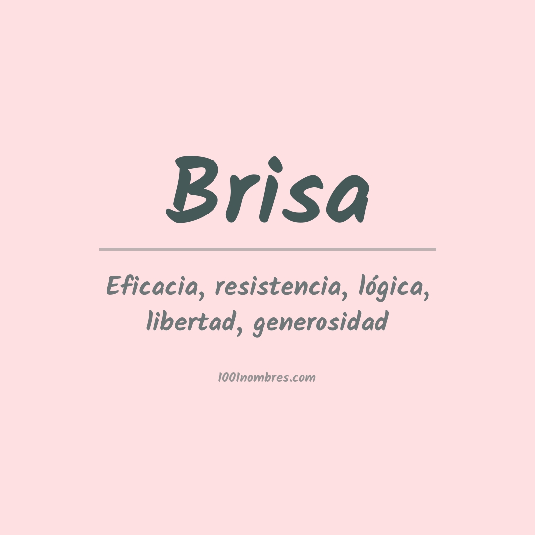 Significado del nombre Brisa