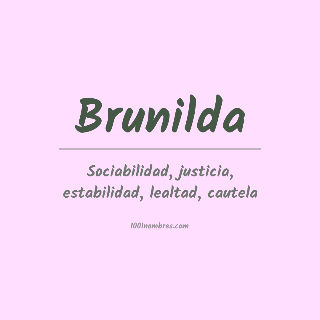 Significado del nombre Brunilda