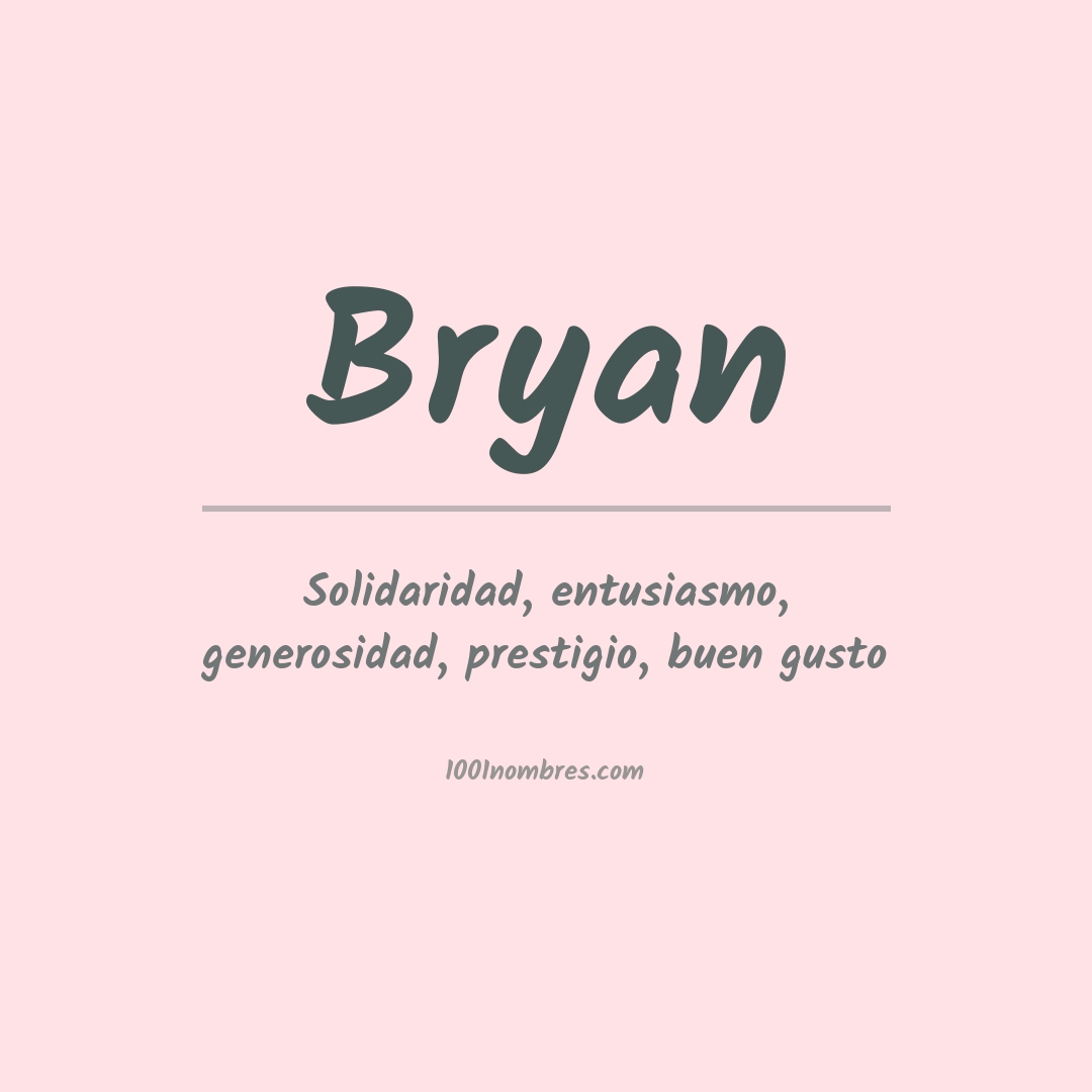 Significado del nombre Bryan