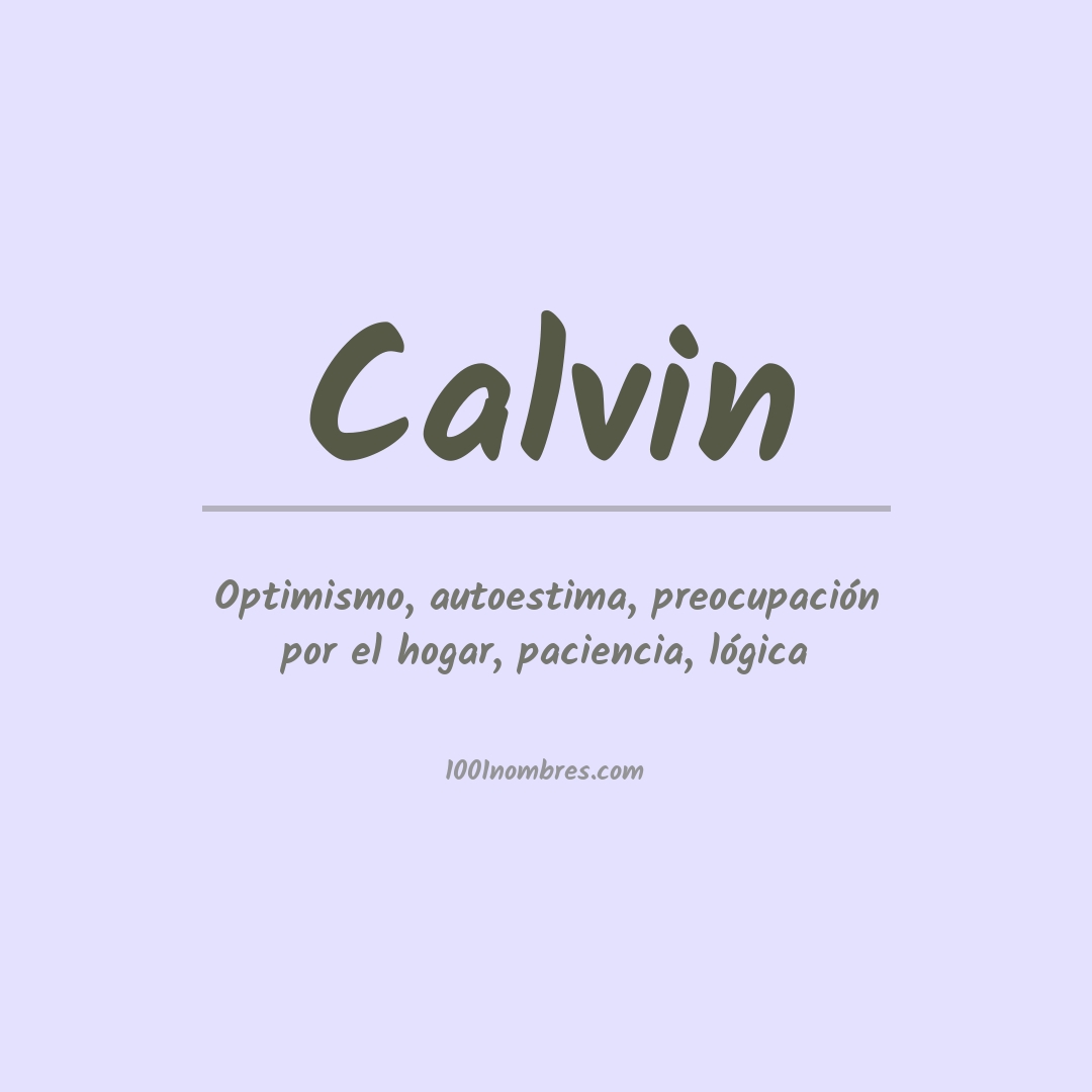 Significado del nombre Calvin