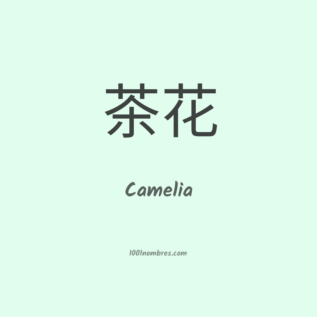 Camelia en chino