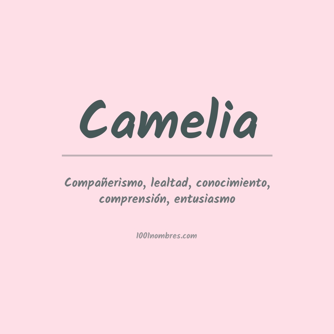 Significado del nombre Camelia