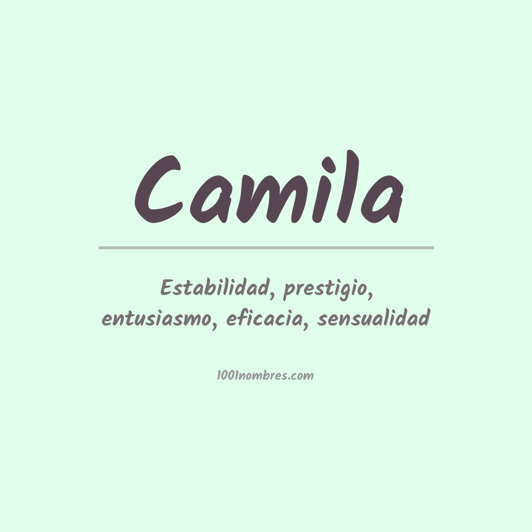 Significado del nombre Camila