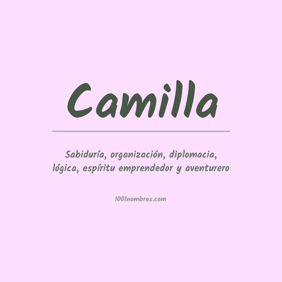 Significado del nombre Camilla